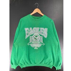 retro Philadelphia Eagles Crewneck Sweatshirt Green NFL Pullover Unisex 1933 Gre